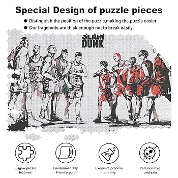 ジャンプ展　スラムダンク　ジグソーパズル ジャンプ展 スラムダンク パズル 完成品 額縁付き - メルカリ